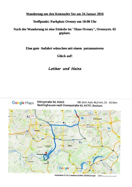 Wanderung Kemnade 24.1.2016